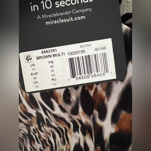 New Miraclesuit Fur Realz Adora Skirted One-Piece Swimsuit 16 - Picture 9 of 12